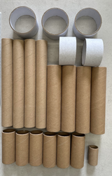 20x Brown Strong Cardboard Paper Tubes - Arts, Crafts, Schools, Packaging & DIY (Assorted Lengths)