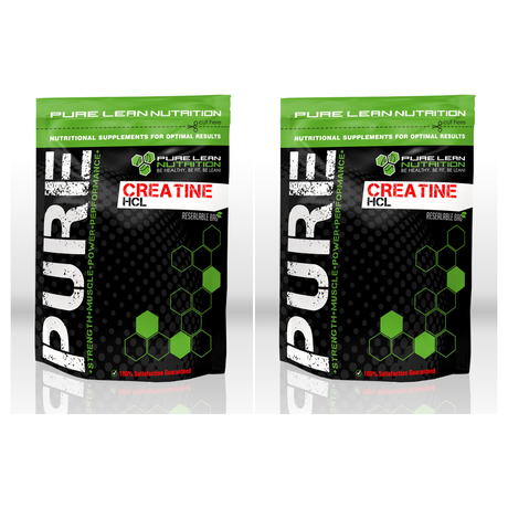 200g Pure Lean Nutrition Creatine Hydrochloride (HCL) Powder Bulk Pack - Pre-Workout Concentrated Hydrochloride