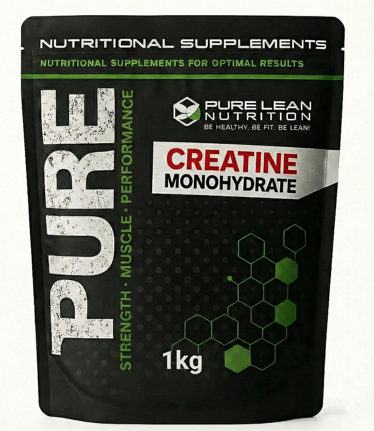 1KG Pure Lean Nutrition Creatine Monohydrate Powder - (HPLC Tested Gym Supplement)