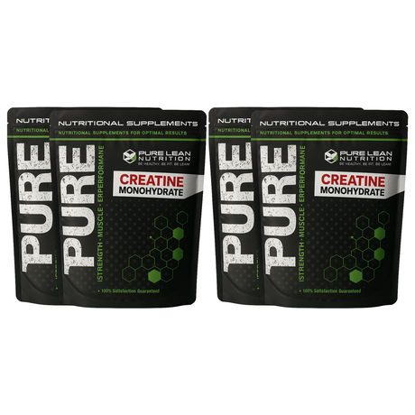 4KG Pure Lean Nutrition Creatine Monohydrate Powder Bulk Pack - Micronised (HPLC Tested Gym Supplement)