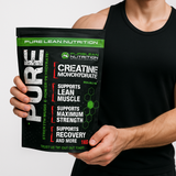 2KG Pure Lean Nutrition Creatine Monohydrate Powder - Micronised (HPLC Tested Gym Supplement)