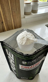 500g Pure Lean Nutrition Creatine Monohydrate Powder - Micronised (HPLC Tested Gym Supplement)