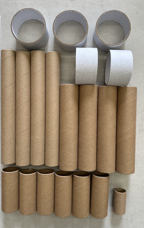 20+ DIY Cardboard Paper Roll Tubes - Creative Play and Colouring Project