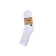 Sfida Kids Crew Sports Socks 3 Pair Pack - White (Kids Size 11-3) - WHITE