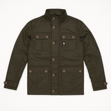 Crosshatch Mens Vinyl Quilted Jacket Warm Winter Joseph Style - Black - Medium