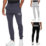 CROSSHATCH Seton  Skinny Track Pants Slim Trousers Cotton Gym Trackies Joggers - Indigo