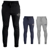 CROSSHATCH Seton  Skinny Track Pants Slim Trousers Cotton Gym Trackies Joggers - Indigo