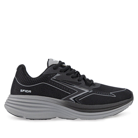 Sfida Cruze Mens Runners - Black/Grey (Walking/Running Shoes) - BLACK/GREY