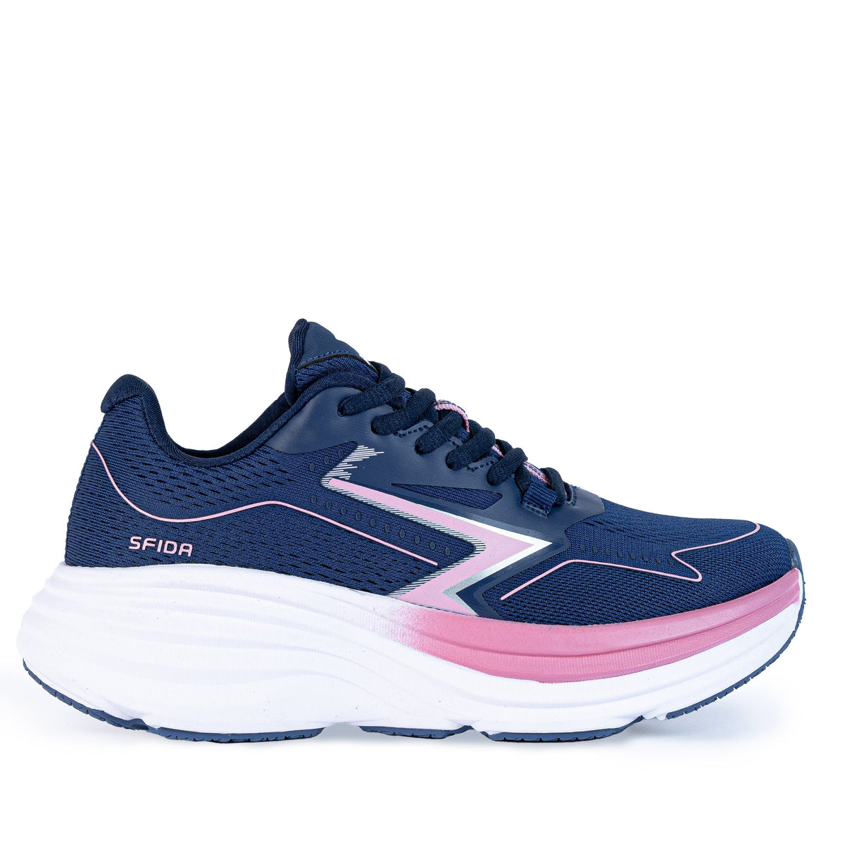 Sfida Cruze Womens Runners - Navy/Pink (Walking/Running Shoes)