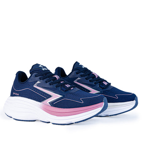 Sfida Cruze Womens Runners - Navy/Pink (Walking/Running Shoes)