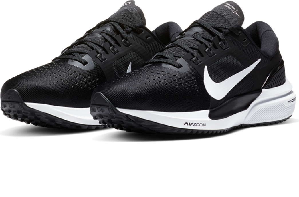 Nike Air Zoom Vomero 15 Womens Running Shoes Sneakers Runners - Black/White - US 8.5
