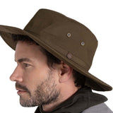 Craghoppers Kiwi Ranger Wide Brim Hat Unisex UPF50+ Water Repellent Anti-Insect in Dark Moss