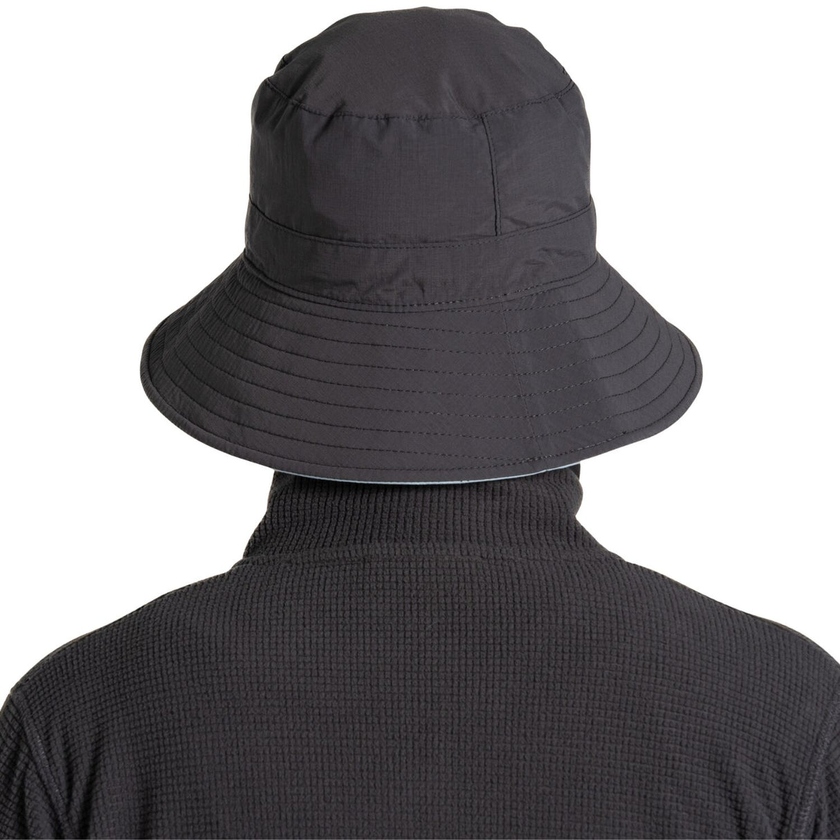 Craghoppers NosiLife Sun Hat III Unisex UPF 50+ Reversible Travel Hat in Black Pepper/Niagara Blue