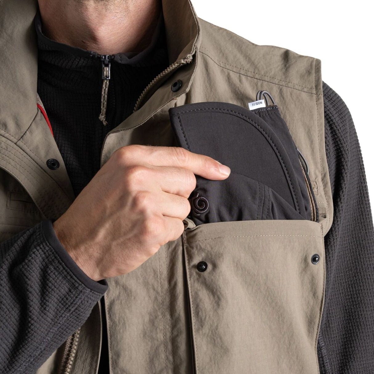 Craghoppers Nosilife Packable Cap II Lightweight Insect Repellent Hat One Size in Black Pepper