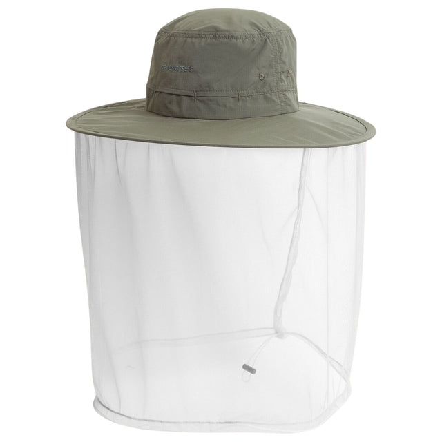Craghoppers NosiLife Ultimate Hat II Insect Repellent Wide Brim Mesh UPF50+ in Woodland Green - M/L