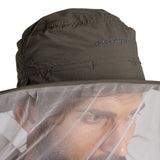 Craghoppers NosiLife Ultimate Hat II Insect Repellent Wide Brim Mesh UPF50+ in Woodland Green