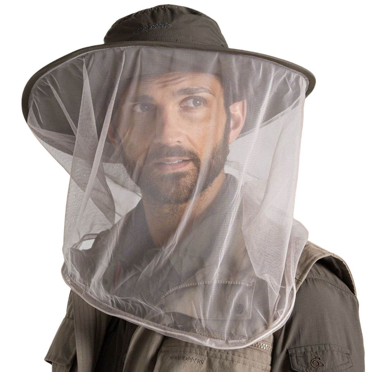 Craghoppers NosiLife Ultimate Hat II Insect Repellent Wide Brim Mesh UPF50+ in Woodland Green