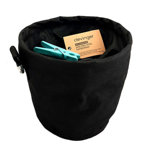 Clevinger Clothing Peg Bag with Carabiner & 50 Plastic Pegs