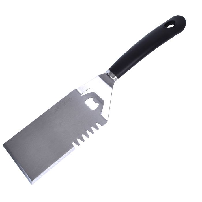 Stainless Steel Serrated Multi-Functional Wide BBQ Spatula 