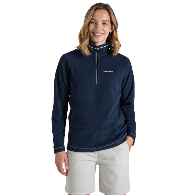 Craghoppers Miska VI Womens Half Zip Fleece Pullover in Blue Navy
