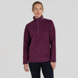 Craghoppers Womens Miska VI Lightweight Warm Microfleece Half Zip Fleece Top in Beet