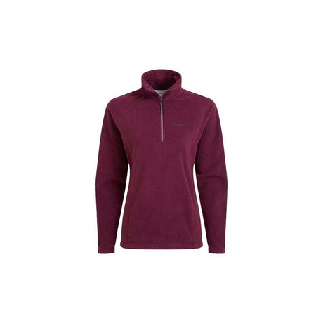 Craghoppers Womens Miska VI Lightweight Warm Microfleece Half Zip Fleece Top in Beet