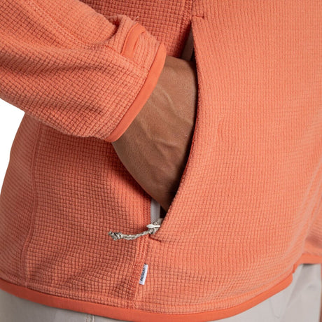 Craghoppers Womens NosiLife Anya Jacket Lightweight Insect Repellent Quick Dry in Red Sandstone