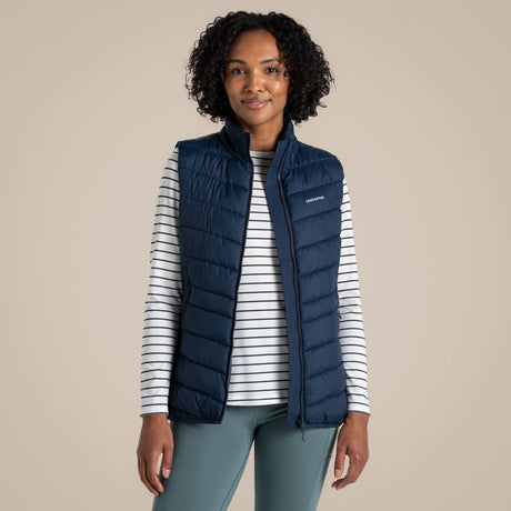 Craghoppers Compresslite IX Womens Gilet ThermoPro Packable Vest in Blue Navy