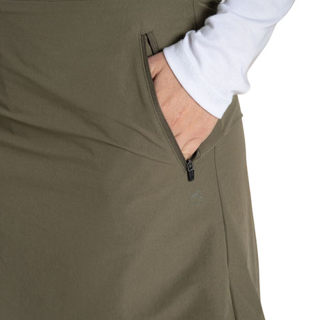 Craghoppers Nosilife Pro Skort II Womens Insect Repellent UPF50+ Quick Dry in Wild Olive