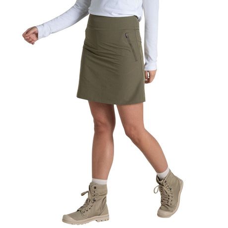 Craghoppers Nosilife Pro Skort II Womens Insect Repellent UPF50+ Quick Dry in Wild Olive