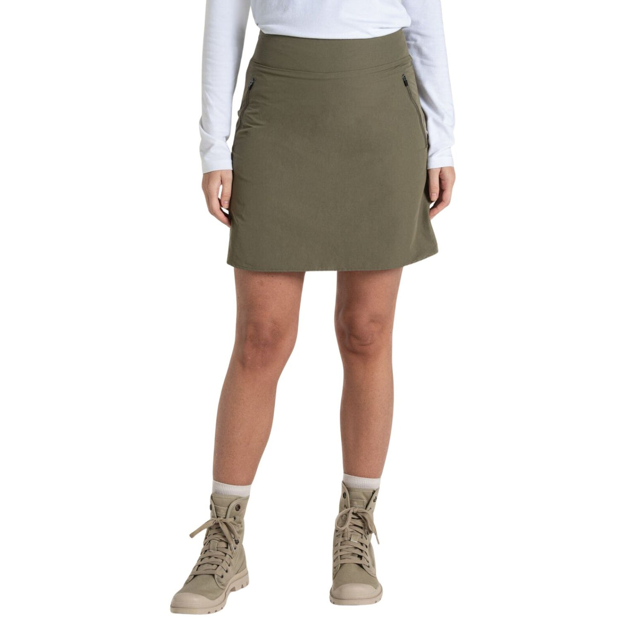 Craghoppers Nosilife Pro Skort II Womens Insect Repellent UPF50+ Quick Dry in Wild Olive
