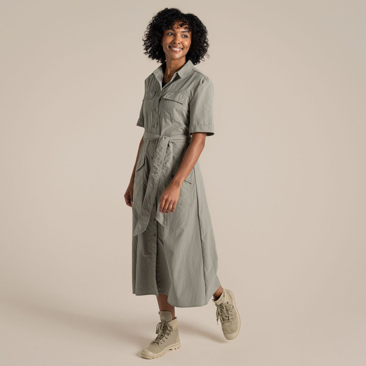 Craghoppers NosiLife Carina Womens Adventure Dress Insect Repellent in Vert