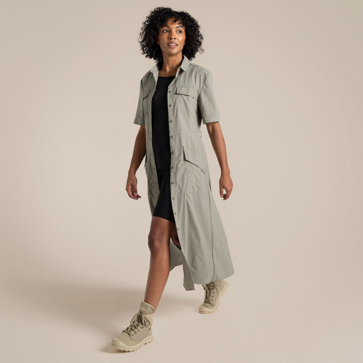 Craghoppers NosiLife Carina Womens Adventure Dress Insect Repellent in Vert