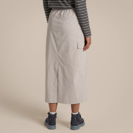 Craghoppers NosiLife Pro Womens Midi Skirt UPF50+ in Soft Mushroom