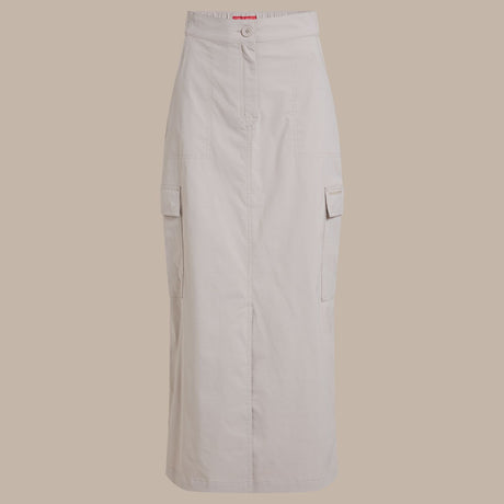 Craghoppers NosiLife Pro Womens Midi Skirt UPF50+ in Soft Mushroom