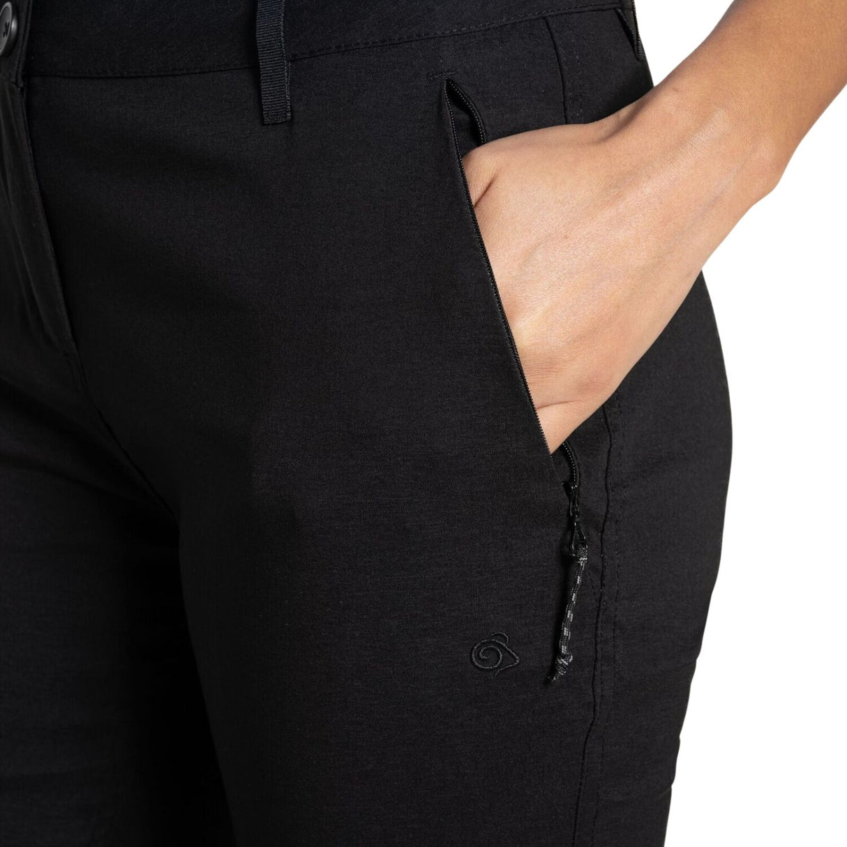 Craghoppers Kiwi Pro II Women’s Hiking Trousers Stretch UPF 50+ Water Repellent in Black