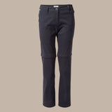 Craghoppers Kiwi Pro II Womens Convertible Trousers Pants (REGULAR) in Dark Navy