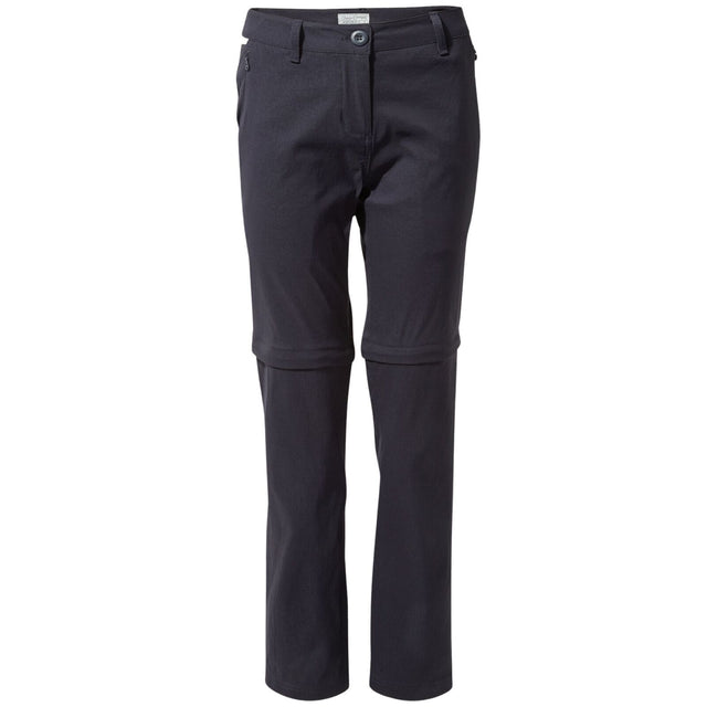 Craghoppers Kiwi Pro II Womens Convertible Trousers Pants (REGULAR) in Dark Navy