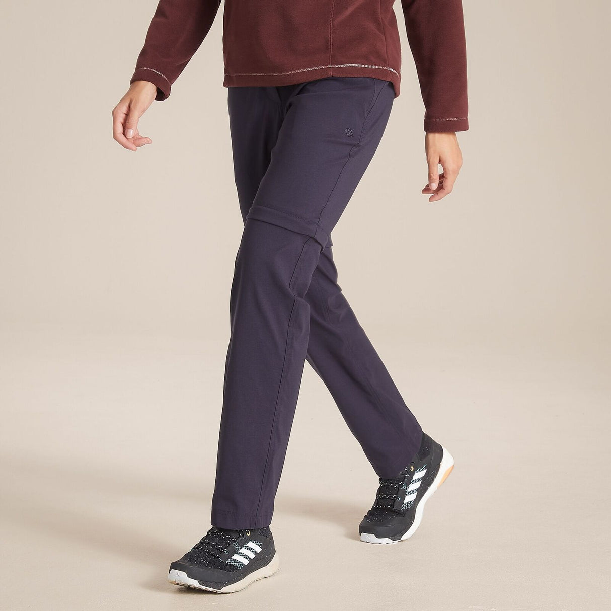 Craghoppers Kiwi Pro II Womens Convertible Trousers Pants (REGULAR) in Dark Navy