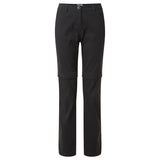 Craghoppers Kiwi Pro II Womens Convertible Trousers Pants (REGULAR) in Black