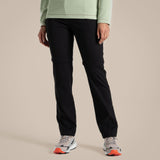 Craghoppers Kiwi Pro II Womens Convertible Trousers Pants (REGULAR) in Black