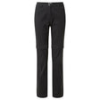 Craghoppers Kiwi Pro II Womens Convertible Trousers Pants (REGULAR) in Black