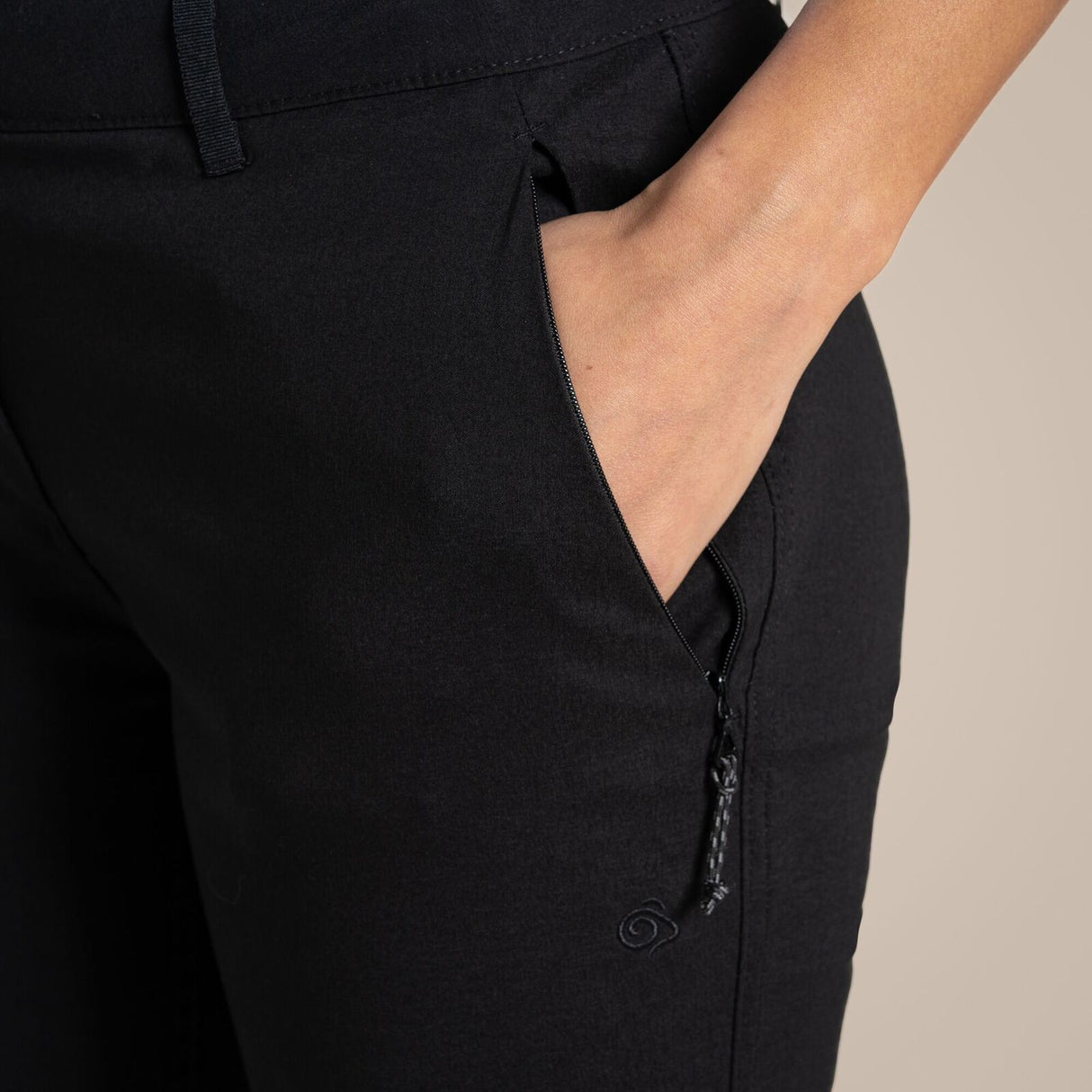 Craghoppers Kiwi Pro II Womens Convertible Trousers Pants (REGULAR) in Black