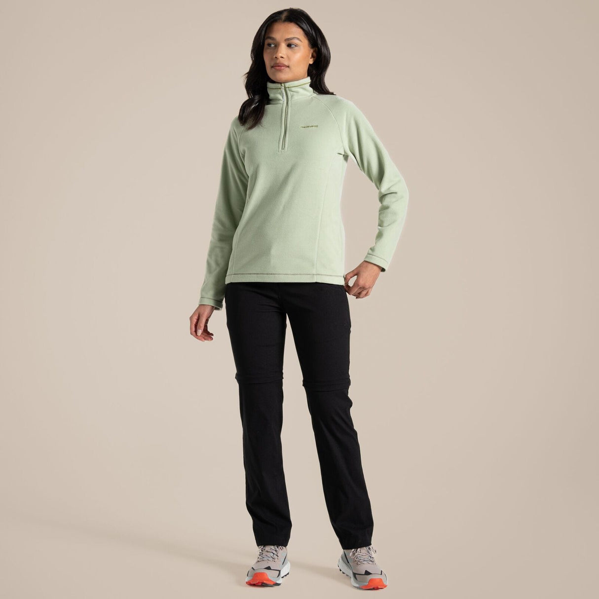 Craghoppers Kiwi Pro II Womens Convertible Trousers Pants (REGULAR) in Black
