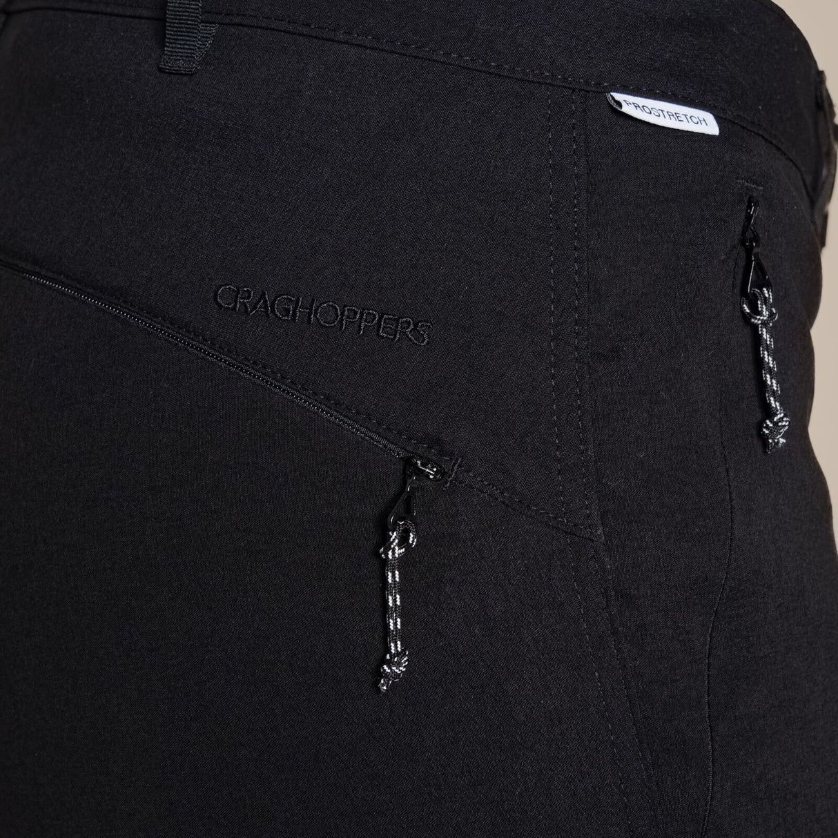Craghoppers Kiwi Pro II Womens Convertible Trousers Pants (REGULAR) in Black