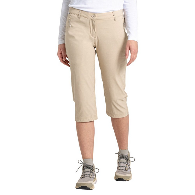 Craghoppers Womens Kiwi Pro Crop Trousers in Desert Sand - 18