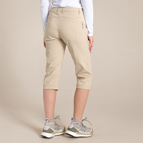 Craghoppers Womens Kiwi Pro Crop Trousers - Desert Sand (Outdoor Pants)