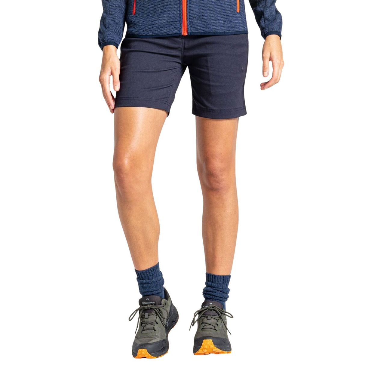 Craghoppers Womens Stretch Kiwi Pro II Shorts 7" Quick Dry UPF50+ Water Repellent in Dark Navy