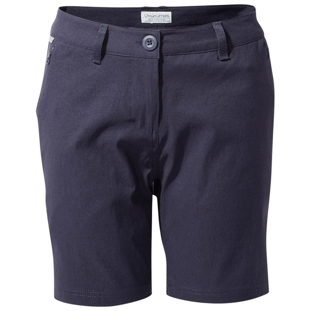 Craghoppers Womens Stretch Kiwi Pro II Shorts 7"" Quick Dry UPF50+ Water Repellent in Dark Navy - 16