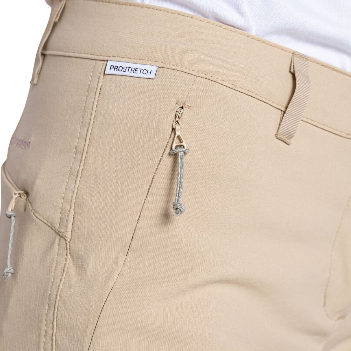 Craghoppers Kiwi Pro II Women’s Stretch Shorts UPF 50+ Water Repellent 7” in Desert Sand